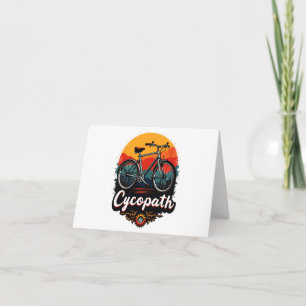 Cycopath: Energetic Bike and sunset Graphic Card