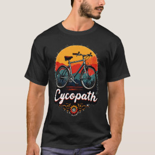 Cycopath: Energetic Bike and sunset Graphic T-Shirt