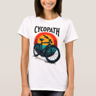 Cycopath: Energetic Bike with sunset Graphic Tee