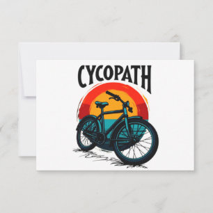 Cycopath: Energetic Bike with sunset Graphic Tee Announcement