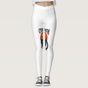 Cycopath: Energetic Bike with sunset Graphic Tee Leggings
