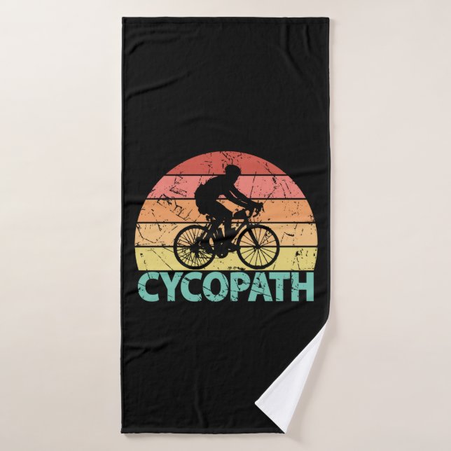 Cycopath Funny Cycling Cyclist Bath Towel (Bath Towel)