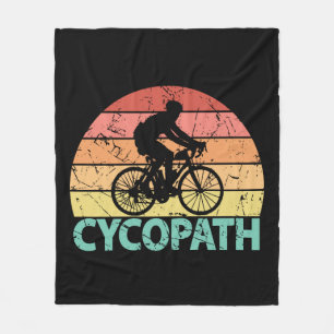 Cycopath Funny Cycling Cyclist Fleece Blanket