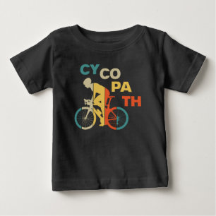 Cycopath Funny Cycling for Cyclists and Bikers Baby T-Shirt