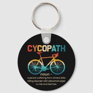 Cycopath Funny Cycling for Cyclists and Bikers Key Ring