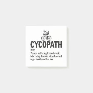 Cycopath Funny Cycling for Cyclists and Bikers Post-it Notes
