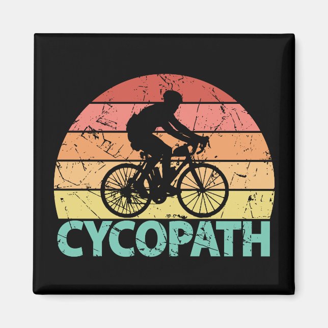 Cycopath Funny Cycling Magnet (Front)