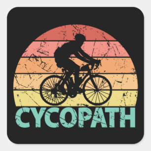 Cycopath Funny Cycling Square Sticker
