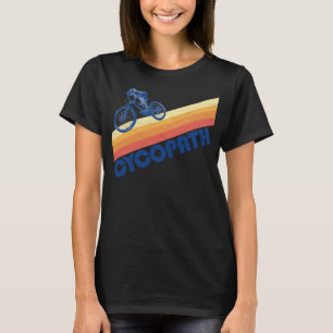 Cycopath! Funny Mountain Biking Vintage Retro 80s T-Shirt