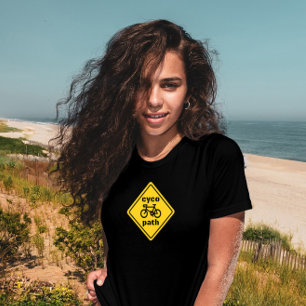 Cycopath Funny Road Sign for Cycle Lover T-Shirt