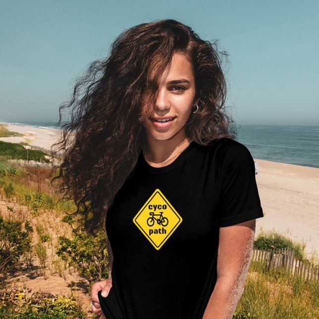 Cycopath Funny Road Sign for Cycle Lover T-Shirt (Creator Uploaded)