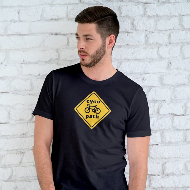 Cycopath Funny Road Sign for Cycle Lover T-Shirt (Creator Uploaded)