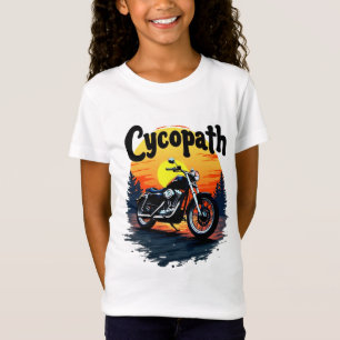 Cycopath Greatest Biker Tee with sunset graphic
