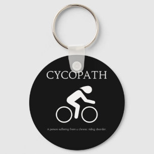 Cycopath, I Love Bikes Funny Novelty Key Ring