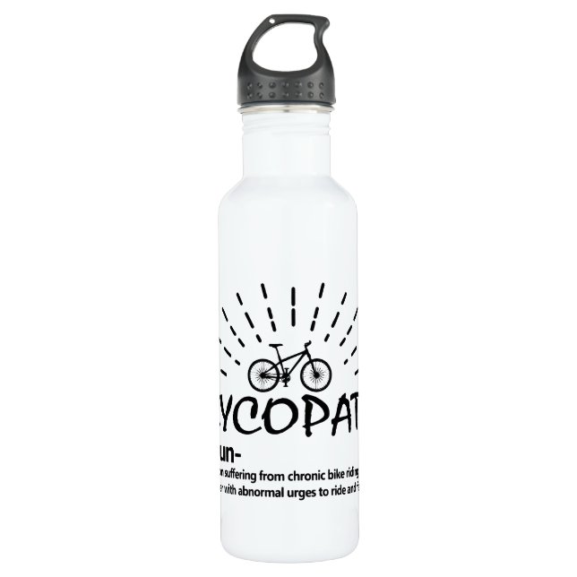 Cycopath Noun Bike Riding Water Bottle  (Front)