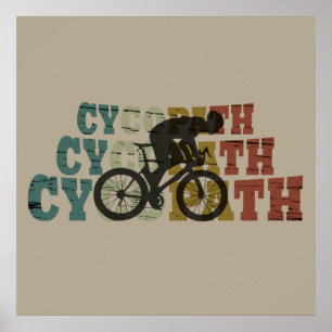 cycopath off road cycling biking poster