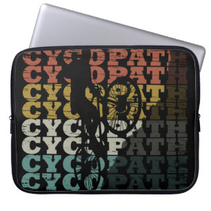 cycopath offroad biking saying laptop sleeve
