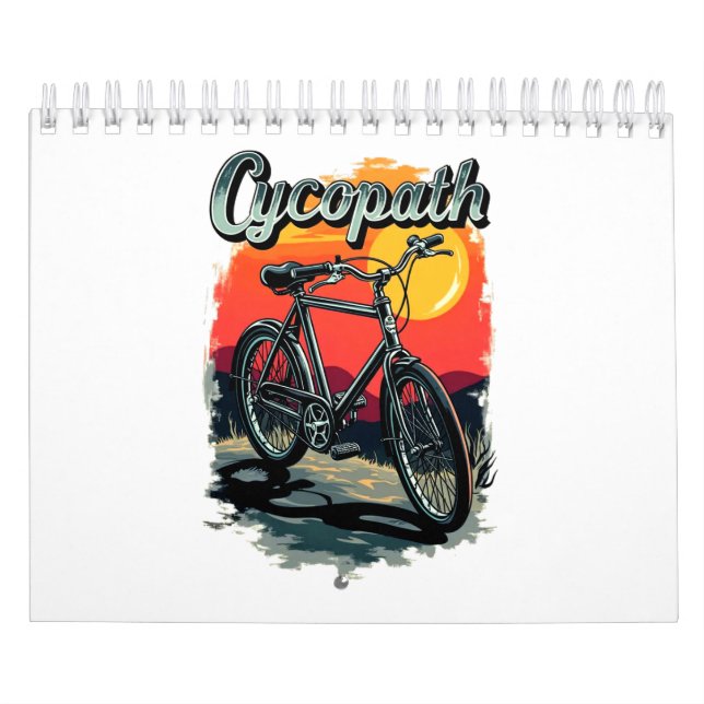 Cycopath: Sunset Bike Design  Calendar (Cover)