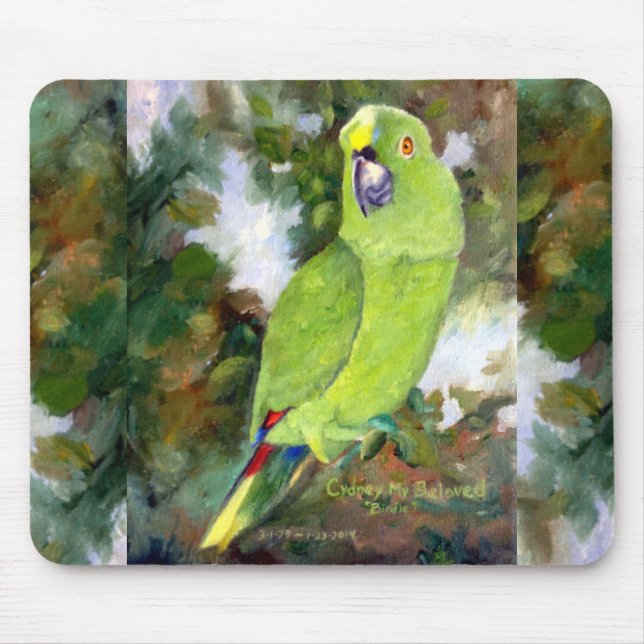 Cydney Yellow Naped Parrot Mouse Mat (Front)