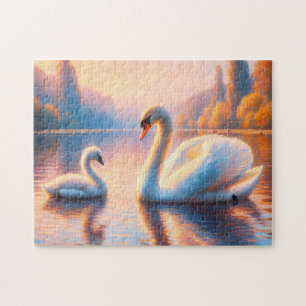 Cygnet and Swan Jigsaw Puzzle