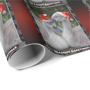 Cygnet Christmas Wrapping Paper - Christmas