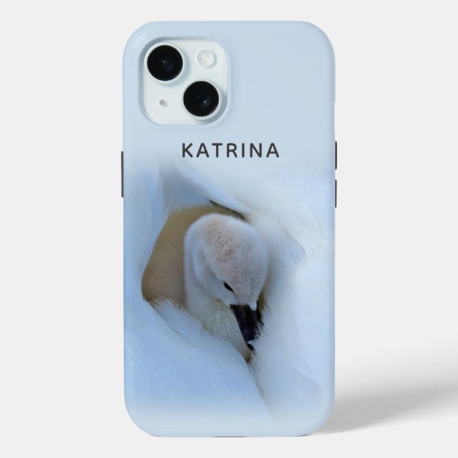 Cygnet nestled in swan Case-Mate iPhone case (Back)