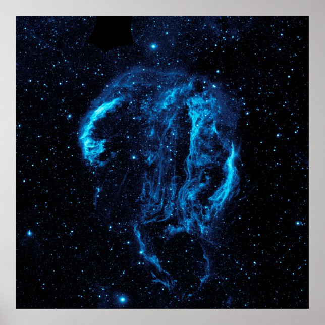 Cygnus Loop Nebula (NASA) Poster (Front)
