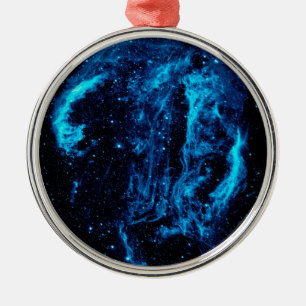 Cygnus Loop Nebula Supernova Remnant NASA Photo Metal Tree Decoration
