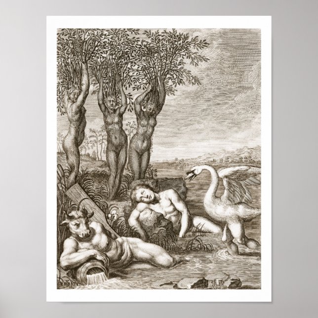 Cygnus Transformed into a Swan and Phaeton's Siste Poster (Front)