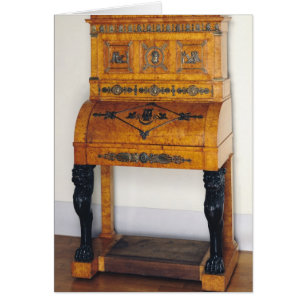 Cylinder front writing desk