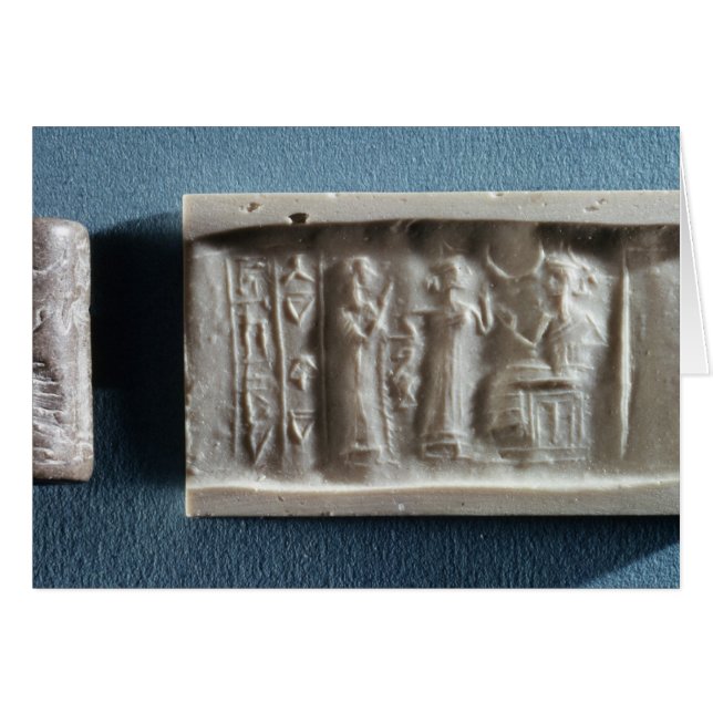 Cylinder seal depicting an evocation to the (Front Horizontal)