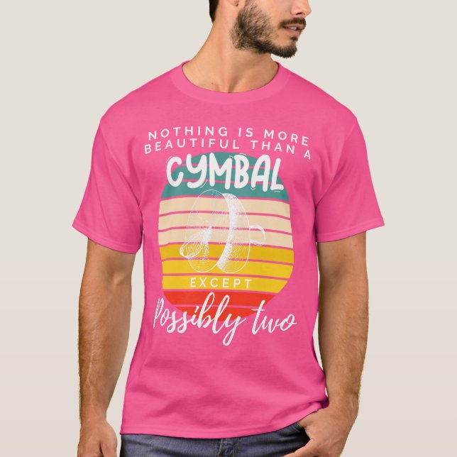 Cymbal Symphony: Double the Beauty in this Musical T-Shirt (Front)