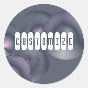 Cymbalism II - Template Classic Round Sticker