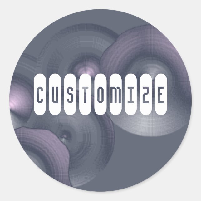 Cymbalism II - Template Classic Round Sticker (Front)