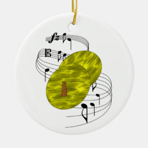 Cymbals Ceramic Tree Decoration