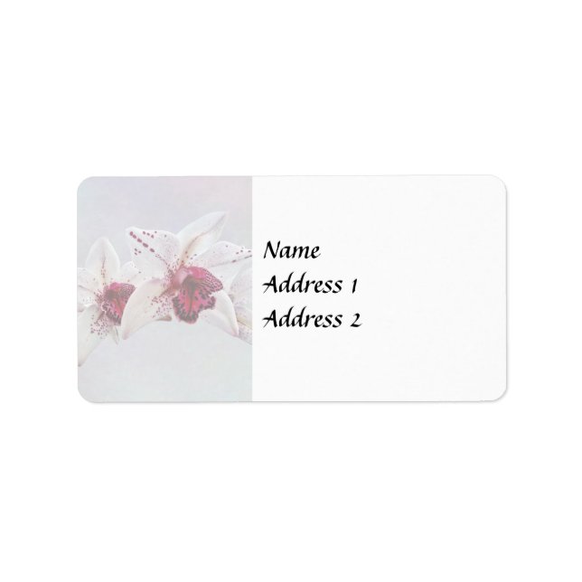 Cymbidium Baltic Dew Freckle Face Wedding Products Label (Front)