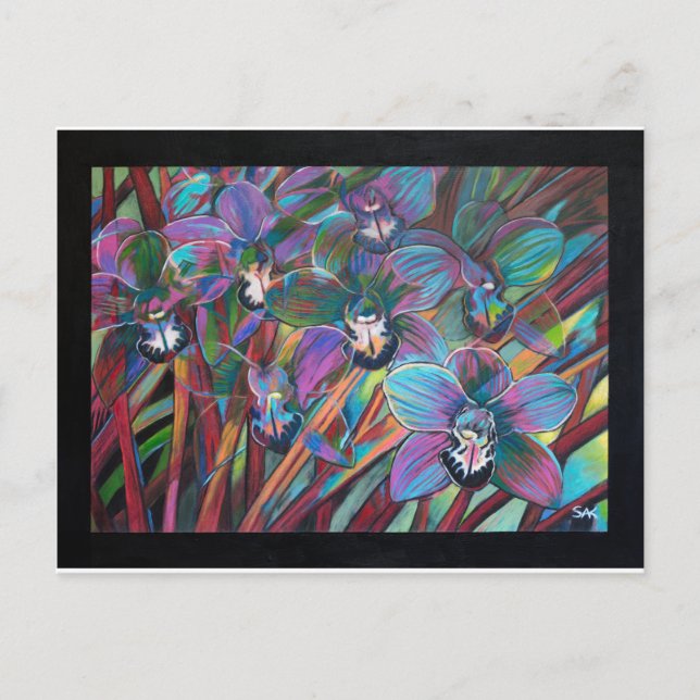 Cymbidium Carnival 2 Postcard (Front)