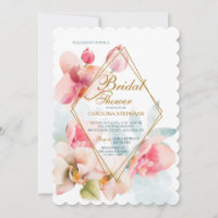 Cymbidium Orchid Bridal Shower Invitation