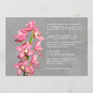 Cymbidium Orchid Wedding Invitations