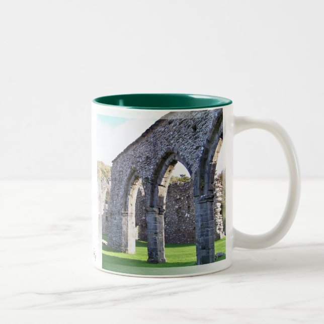 CYMER ABBEY WALES Two-Tone COFFEE MUG (Right)