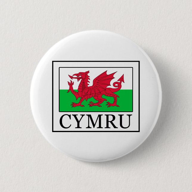 Cymru 6 Cm Round Badge (Front)