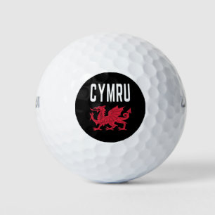 Cymru Cymraeg Wales Roots Rugby Proud To Be Welsh Golf Balls