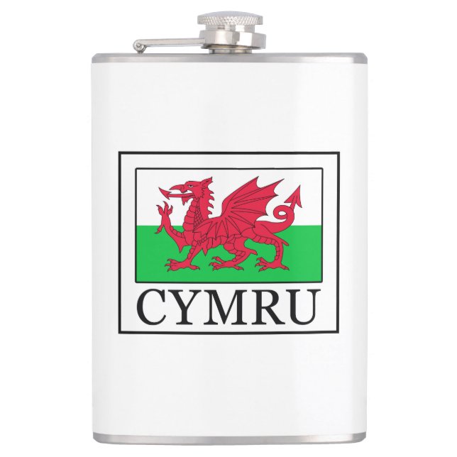 Cymru Hip Flask (Front)