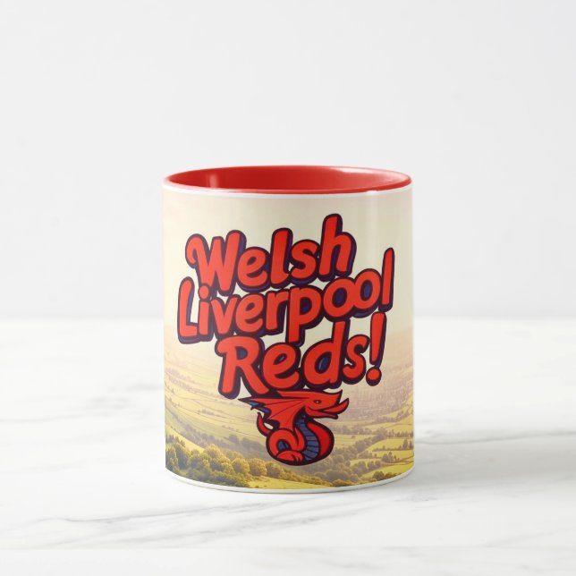 Cymru Kopite Fuel – Because Even Dragons Drink Tea Mug (Center)