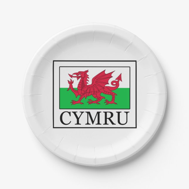 Cymru Paper Plate (Front)