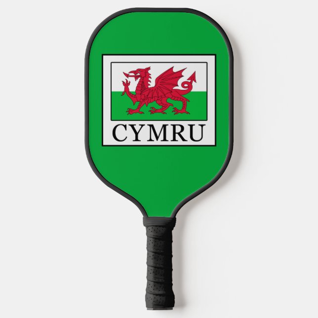 Cymru Pickleball Paddle (Front)