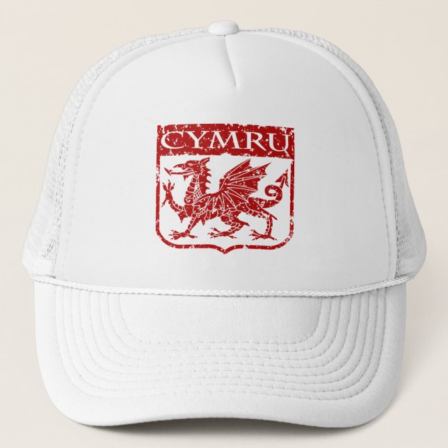 Cymru - Wales - Vintage Trucker Hat (Front)