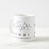 Cyndi peptide name mug (Front Left)
