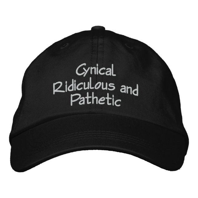 Cynical Ridiculous and Pathetic Cap by CRaP USA (Front)
