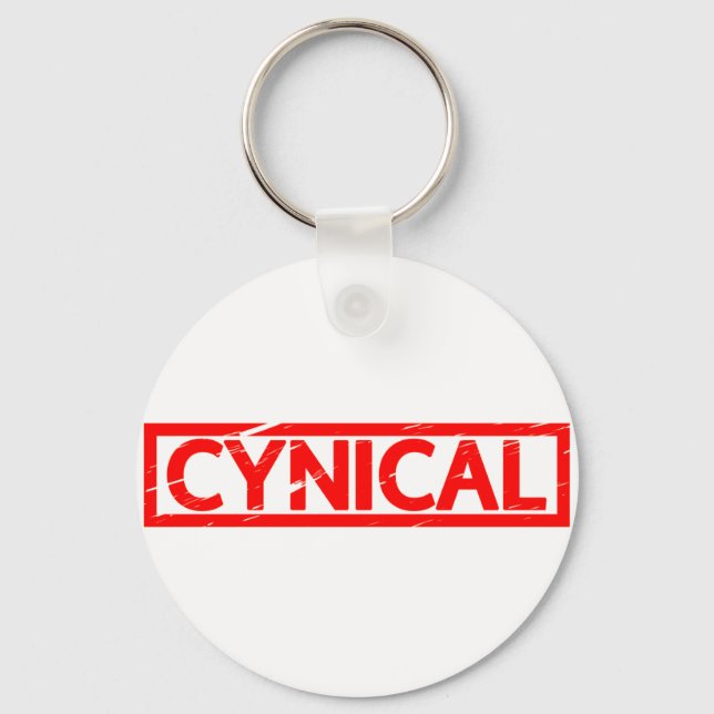 Cynical Stamp Key Ring (Front)